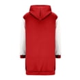 thumbnail image 6 of Jsaierl Women's Long Color Block Zip Up Hoodies Sweatshirts with Drawstring Pockets Casual Fall Travel Tops S-2XL, 6 of 7