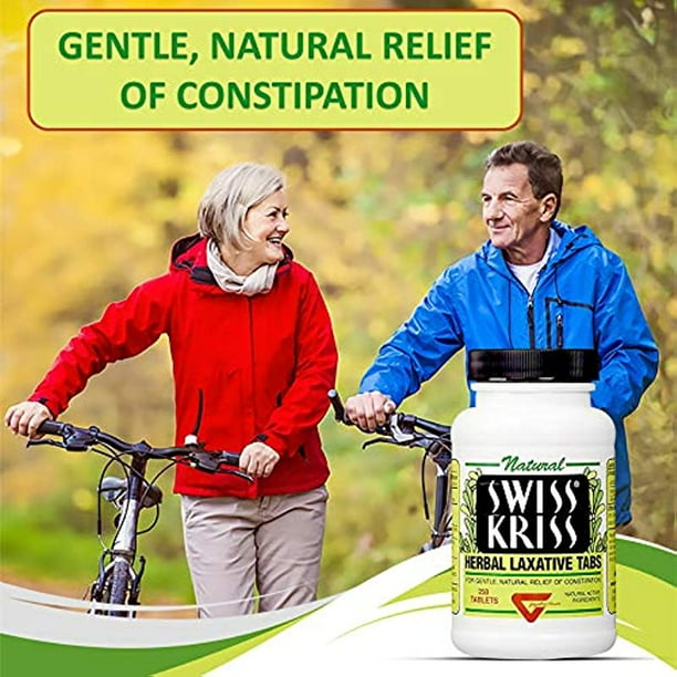Swiss Kriss Herbal Laxative Tablets, 250 Count
