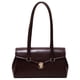 thumbnail image 1 of Bolso de mano de cuero para mujer, bolso informal con solapa, bolso de viaje con doble asa, 1 of 9
