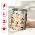 thumbnail image 5 of 12oz Coffee Tumblers Beige Princess Dress Pattern Stainless Steel Vacuum Insulated Travel Tumbler Coffee Cups Mug with Lid and Straw with Cleaning Brush for Cold & Hot Drinks, 5 of 5