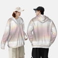 thumbnail image 4 of Kdxio Glitter Light Pearl Print Women Men Sun Protection UPF 50+ Jackets Zip Up Long Sleeve Hoodie Hiking Lightweight with Pockets, 4 of 7
