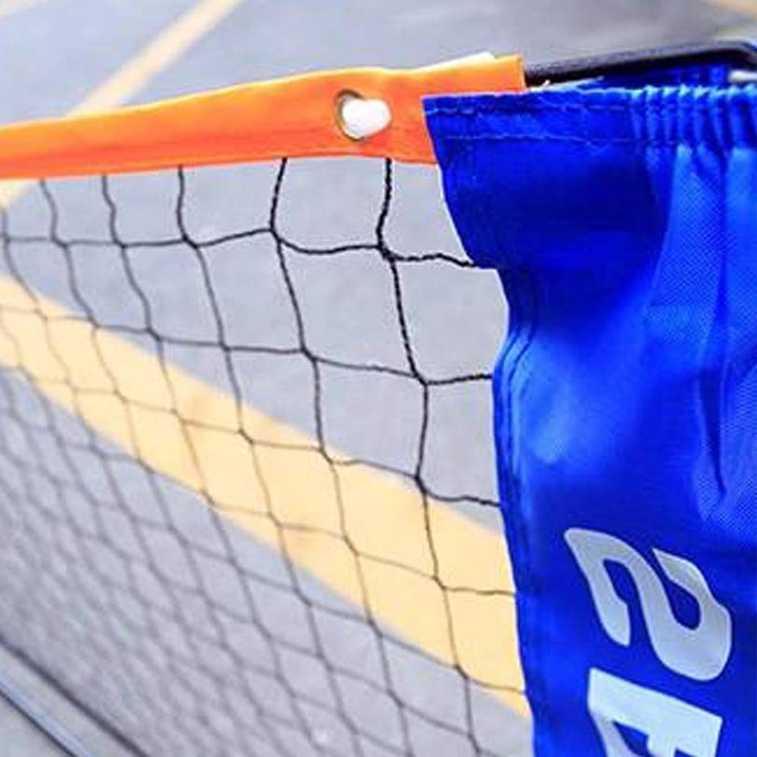 Volleyball Net Outdoor,Badminton Net,Easy Setup Nylon Sports Net Without Poles - for Indoor or Outdoor Court, Beach, Driveway