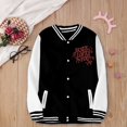 thumbnail image 5 of ANINEO Kids Baseball Jackets Boys Girls Fit Varsity Jacket Casual Lightweight Plain Cardigan Button School Coat, 5 of 7