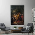 thumbnail image 2 of Famous Canvas Art, Oil Painting Print, Classic Canvas, The Betrayal of Jesus Christ, Jesus Poster, Reproduction Artwork, Canvas Wall Decor - White Framed, 2 of 5