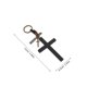 thumbnail image 2 of unbranded Llavero De Cruz En Cuero Negro Con Detalles Elegantes Para Regalo, 2 of 8