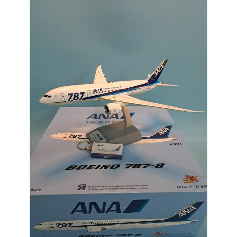 JFOX 1/200 ANA Boeing787-8 JA824Aです。 www.JetCollector.com: ANA B787-8 w/stand JA824A 1:200 Scale