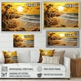 thumbnail image 4 of Designart "Perspective Papercut Beach Pier IV" Nautical & Beach Floater Framed Canvas Print, 4 of 7