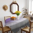 thumbnail image 3 of Purple Gray Ombre Table Cloth Waterproof Tablecloths, Vintage Country Wooden Tablecloth Dining Table Cover for Kitchen Party Tabletop Outdoor, Square Tablecloth 54x54 Inch, 3 of 9
