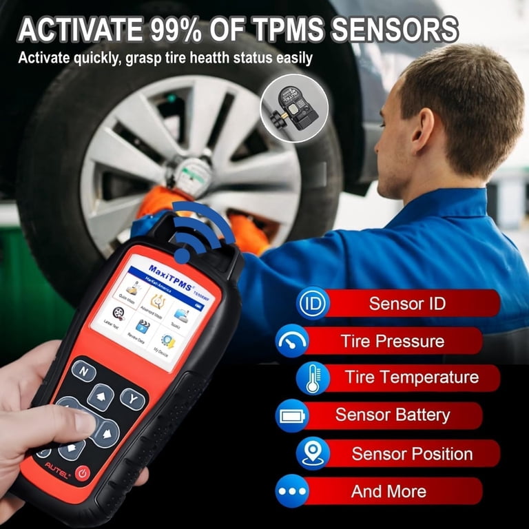 Autel MaxiTPMS TS508WF: Version WiFi 2025 de l'Outil de Réapprentissage