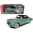 thumbnail image 5 of 1950 Oldsmobile Rocket 88 Alder Green with Black top and Green and White Interior 1/18 Diecast Model Car by Auto World, 5 of 5