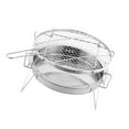 thumbnail image 4 of OUNONA 1Pcs Mini Grill Portable en Acier Inoxydable pour Jardin Extérieur, 4 of 8
