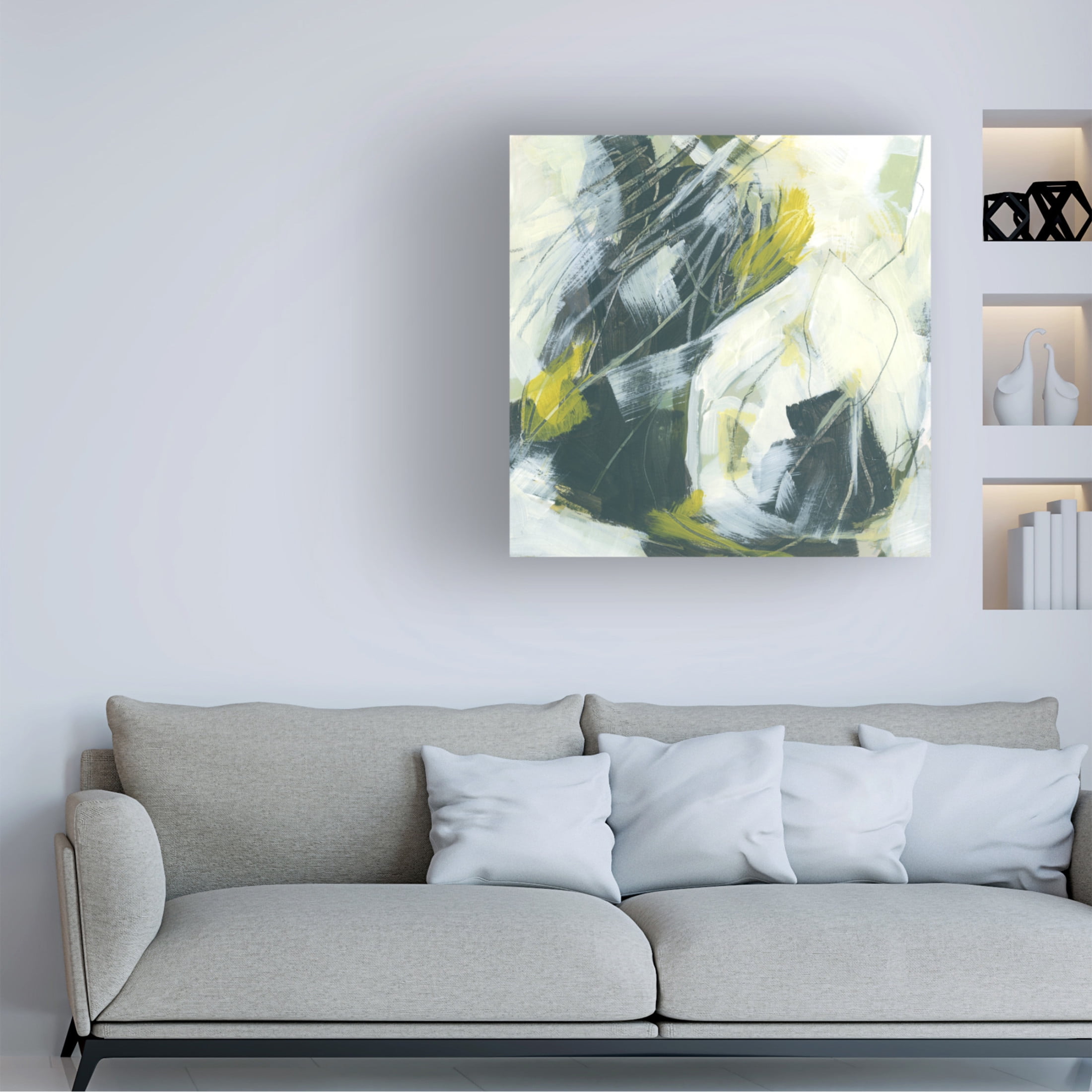 Trademark Fine Art June Erica Vess  Citron Synergy III Canvas Wall Art