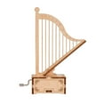 thumbnail image 6 of Developmental Wooden Music Box Harp Cut Antique Birthday Gift, 6 of 8