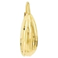 thumbnail image 2 of 14k Yellow Gold Fancy Ribbed Lever Back Earrings Stud Earring for Women - 2.1 Grams, 2 of 2