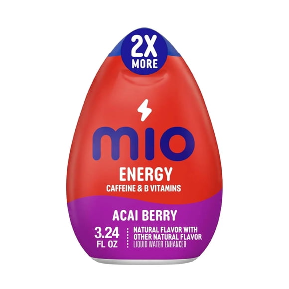MiO Energy Acai Berry Concentrado Líquido para Agua 3.24 fl oz | Con Cafeína y Vitaminas B