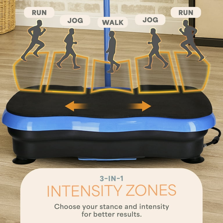 Lifepro TrimLite Vibration Plate Exercise Machine with Handlebars Whole Body Vibrating Plate for Weight Loss, Lymphatic Drainage & Home Fitness 99 Speed Levels, Resistance Bands, Bluetooth - Blue - Walmart.com Lifepro TrimLite Vibration Plate Exercise Machine with Handlebars Whole Body Vibrating Plate for Weight Loss, Lymphatic Drainage & Home Fitness 99 Speed Levels, Resistance Bands, Bluetooth - Blue - Walmart.com