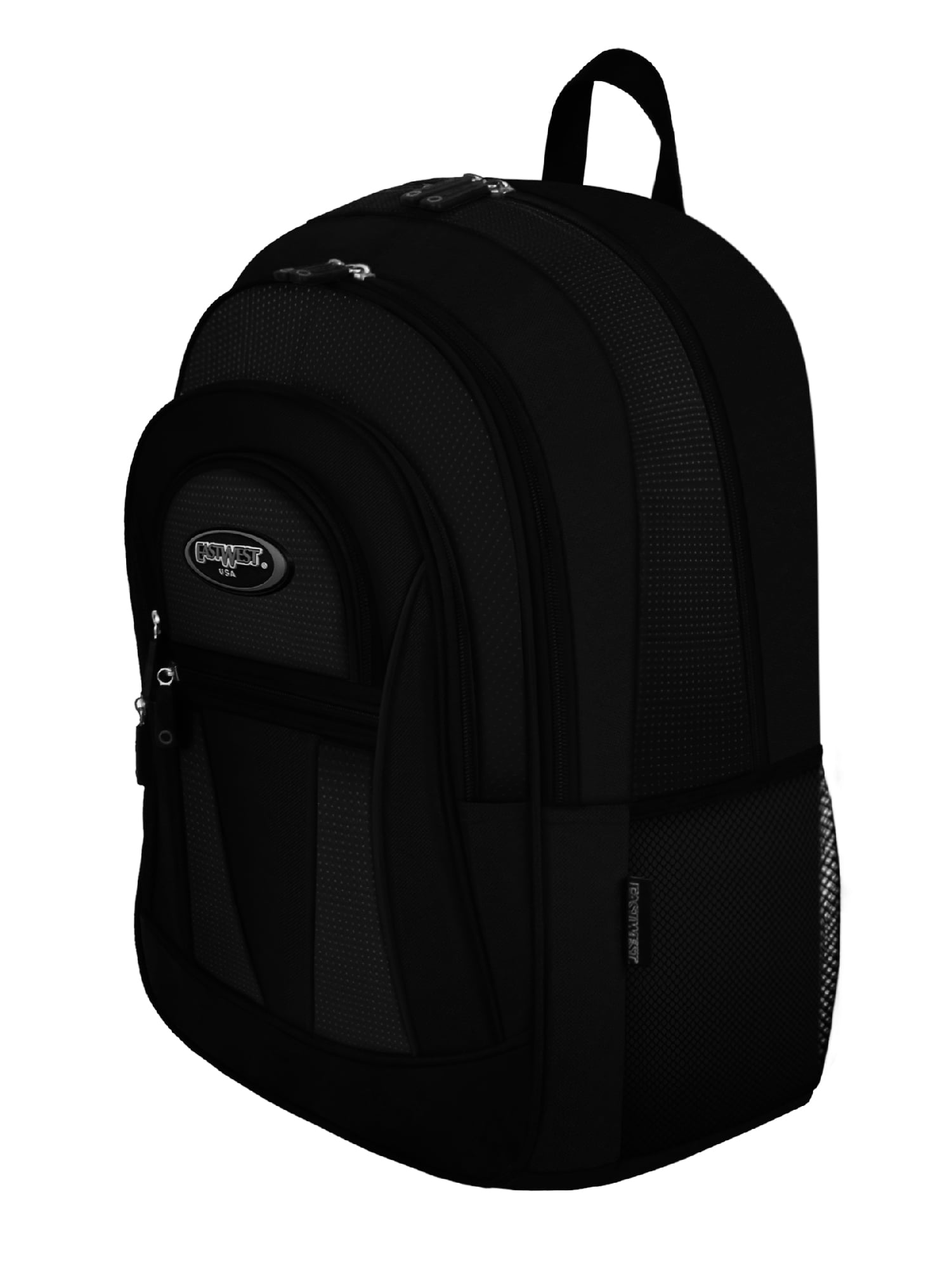 ★ACOC★ Multipocket BackpackGlossy Black 376006 Multipocket Backpack - Black - Walmart.com