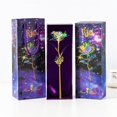 thumbnail image 4 of OUSITAID Colorful Luminous Rose Artificial Light Flower Unique Gifts For Girls and Women, 4 of 6