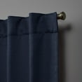 thumbnail image 4 of Nicole Miller Mellow Slub Textured Hidden Tab/Rod Pocket Top Light Filtering Curtain Panel Pair, 54"x84", Peacoat Blue, 4 of 7