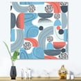 thumbnail image 2 of Retro Shapes With Abstract Moons and Suns II 36 in x 36 in Painting Canvas Art Print, by Designart, 2 of 4