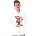 thumbnail image 5 of Santa Papa Smurf Christmas Presents Zip Up Hoodie Men's Women's Brisco Brands M, 5 of 6