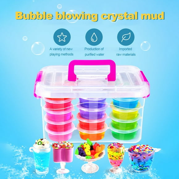 SIfdSeng Mini Toys for Kids Travel Mud Toys Sludge Mud Toys for Party Favors 12 Pcs Tiny Toys for Kids Prizes Christmas Themed Toys for Kids