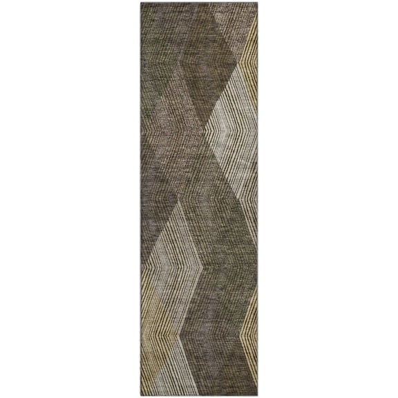Dalyn Rugs Premium Machine Washable Mayfield AMF962 Brown 2'3" x 7'6" Runner Rug
