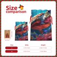 thumbnail image 3 of Naloa Colorful Ocean Sea Turtle Drawstring Christmas Bags, 3D Xmas Gift Bags, Christmas Wrapping Bags, Xmas Goodie Bags, Treat Pouch Bags, Party Favor Bags-Medium, 3 of 9