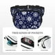 thumbnail image 5 of Fotbe Snowflakes2 Cangurera Cuadrada con Estampado de Doble Capa, Bolsa de Cintura Ajustable Mini para Hombres y Mujeres, 5 of 9