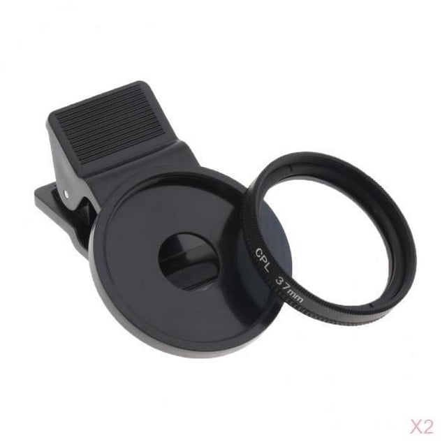 2 Filtros de Lente de Cámara Polarizador Circular de Lente CPL de 37 Mm de Teléfono