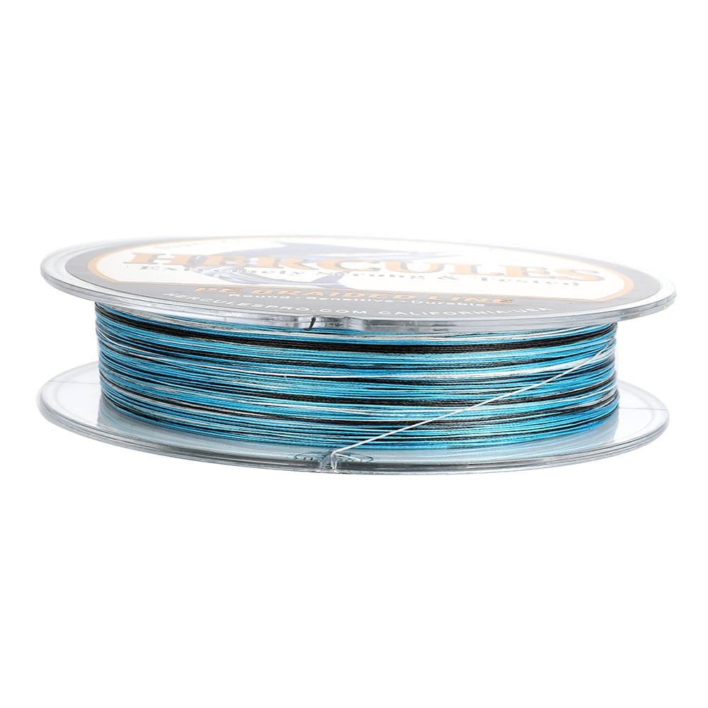 HERCULES Super Cast 100M 109 Yards Braided Fishing Line 90 LB Test for Saltwater Freshwater PE Braid Fish Lines Superline 8 Strands - Blue Camo, 90LB (40.8KG), 0.50MM