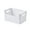 White, variant on Piwvid Pantry Organization And Storage Baskets, Open Storage Box Under Sink Organizers, Kitchen Cabinet and Pantry Storage Organizer Bin - two cut-out handles that make