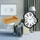 thumbnail image 2 of Cestas de almacenamiento,Cestas de almacenamiento de cocina tejidas con asas hechas a mano,Cestas de pan redondas Bandejas para servir Rectángulo,Reloj de pared,Reloj de pared interior con, 2 of 8