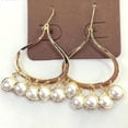thumbnail image 3 of 10 cuentas de perlas con agujero para collar, accesorio colgante. Beige 2 hoyos 8 mm, 3 of 3