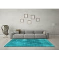 thumbnail image 3 of Ahgly Company Indoor Rectangle Oriental Light Blue Industrial Area Rugs, 2' x 4', 3 of 4