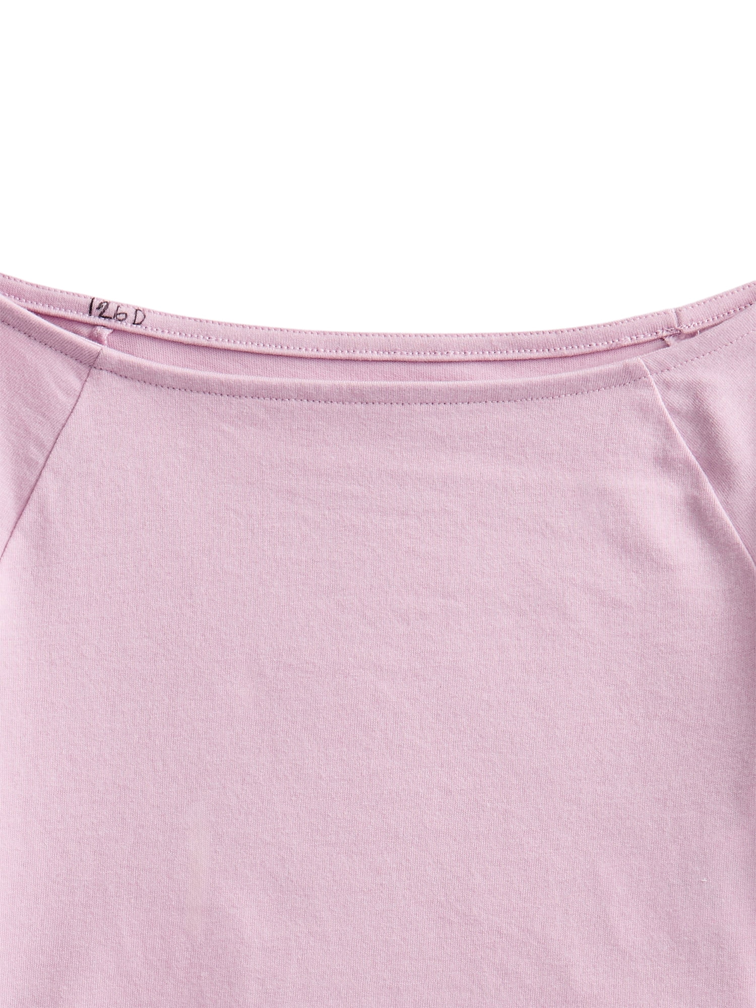 Weekend Academy Girls Wide Neck Knit Top with Short Sleeves, Sizes 4-18