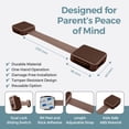thumbnail image 2 of Autumn Bliss Co Cabinet Locks - Baby Proofing, No Drilling, Easy Install, Adjustable & Reusable, Child Proof, 6 Piece Brown, 2 of 7