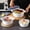 Silver, variant on 1PCS Microwave Bowls with Lids Microwave Safe Bowls Microwavable Dishes for Heating Food, Dorm Kitchen Essentials, Cookware Kitchen Supplies, BPA Free White(L)