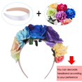 thumbnail image 4 of White Satin Headbands Pack of 12, 1 Inch DIY Hair Headbands for Women and Girls, 4 of 5