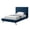 Multi-color, variant on Charcoal Solid Wood Twin Upholstered Linen Bed