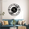 thumbnail image 3 of C-CRAFT Family Name Modern Wall Clock Silent 14 Inch for Living Room Wall Decor, 3 of 4