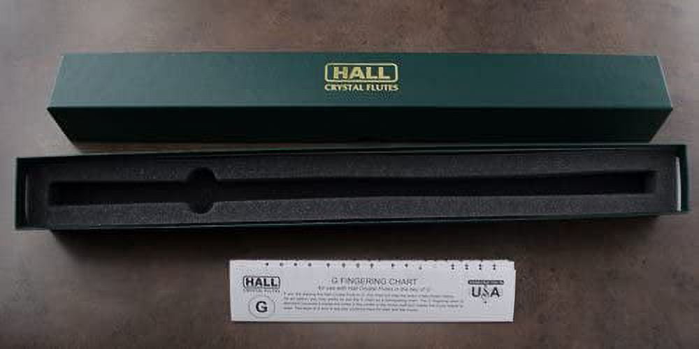 Hall Crystal Flute 11709 - Inline Glass Flute in G - White Dragon