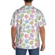 thumbnail image 3 of Fotbe Pastel Christmas Cookies Camisa Estampada de Manga Corta para Hombre, Casual de Verano, Estilo Playero, Sin Arrugas-X-Large, 3 of 5