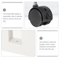 thumbnail image 3 of RUNROTOO Divider Base Room Divider Floor Stand PVC Rustic Style 1Pcs, 3 of 8