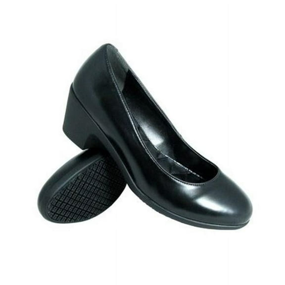 Supreme Womens Slip-Resistant Dress Pump Shoes Rubber Black - Size 5.5