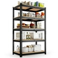 thumbnail image 3 of MAXLEAD Heavy Duty Storage Shelves 5-Tier Adjustable Garage Shelves for Storage 2600LBS, 27.55"W x 11.81"D x 59.84"H Commercial Industrial Shelving Units for Garage Pantry Kitchen Black, 3 of 10