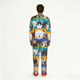 thumbnail image 2 of Men's 2 Pack Pajama Set Long Sleeve Sleepwear Soft Loungewear Pjs Sets, Colorful Dog Dogs Pattern, 2 of 6