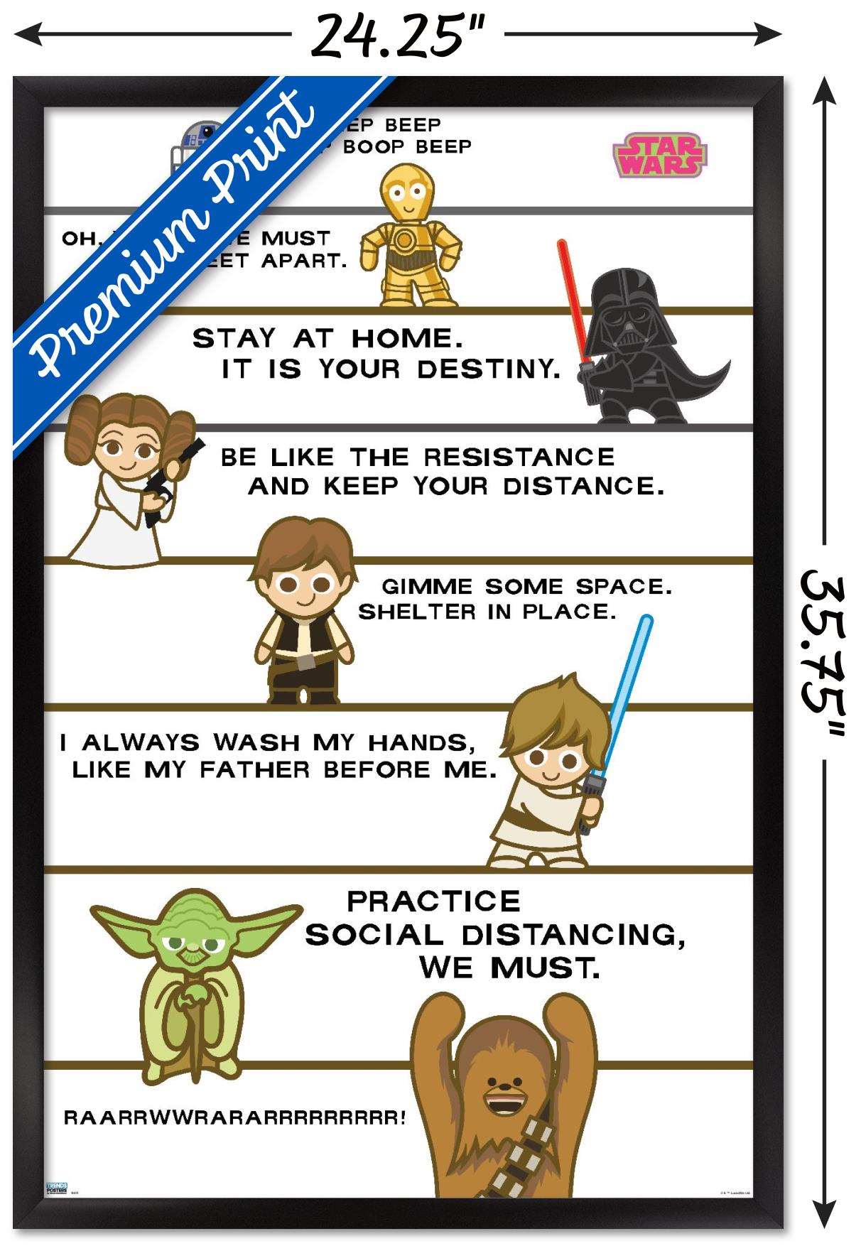 Star Wars: Saga - Shelter In Place Wall Poster, 22.375" x 34", Framed