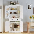 Kitchen Pantry Storage 72" Height, with Barn Doors, Drawer, 4