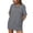 Dark Gray, variant on Staron Women Oversized Crew Neck Short Sleeve Solid Basic Casual Loose Tshirt Top Summer Fashion Round Neck Tee, Beige M